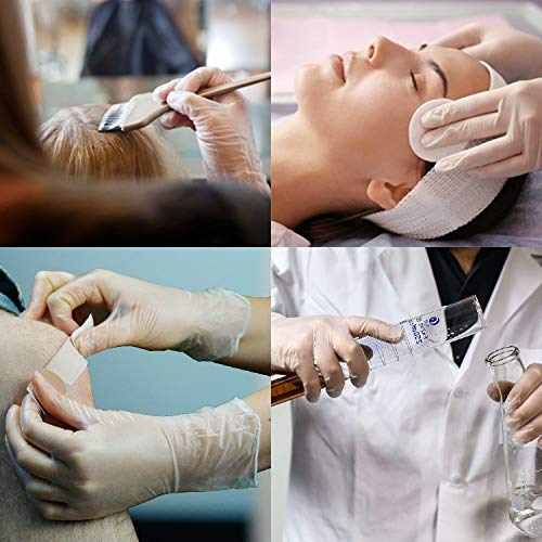 OKIAAS Vinyl Disposable Gloves| Latex and Powder-Free Cleaning Gloves for Food Handling, Lab Work and More | Large,100 Counts/Box - Thumbnail 6