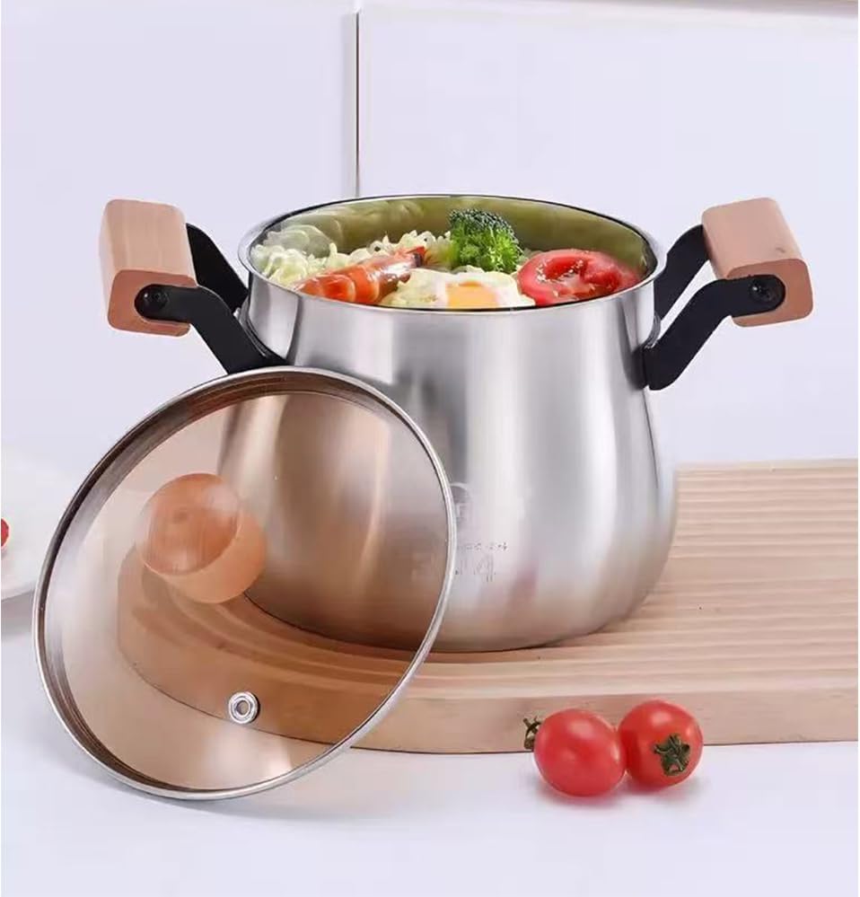 Miniatura 5 de Olla pequeña para freidora profunda con colador y canasta, filtro de aceite de acero inoxidable, recipiente de aceite de cocina con canasta, colador