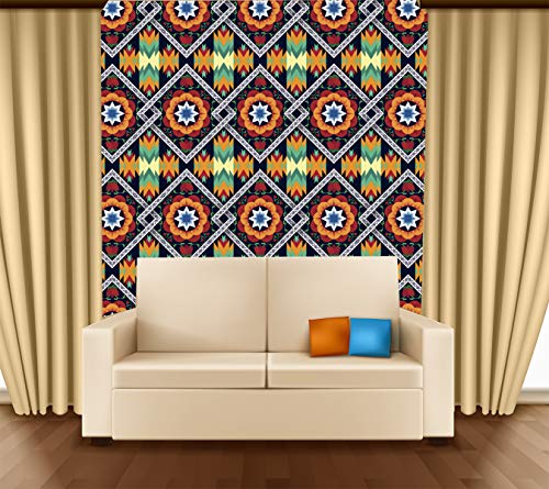 Image of DECOR PRODUCTION Self Adhesive Wallpaper Wall Sticker for Home Decor, Living Room, Bedroom, Hall, Kids Room, Play Room (PVC Vinyl, Water Proof 10 sq.ft) 16x90 Inches Each Strip