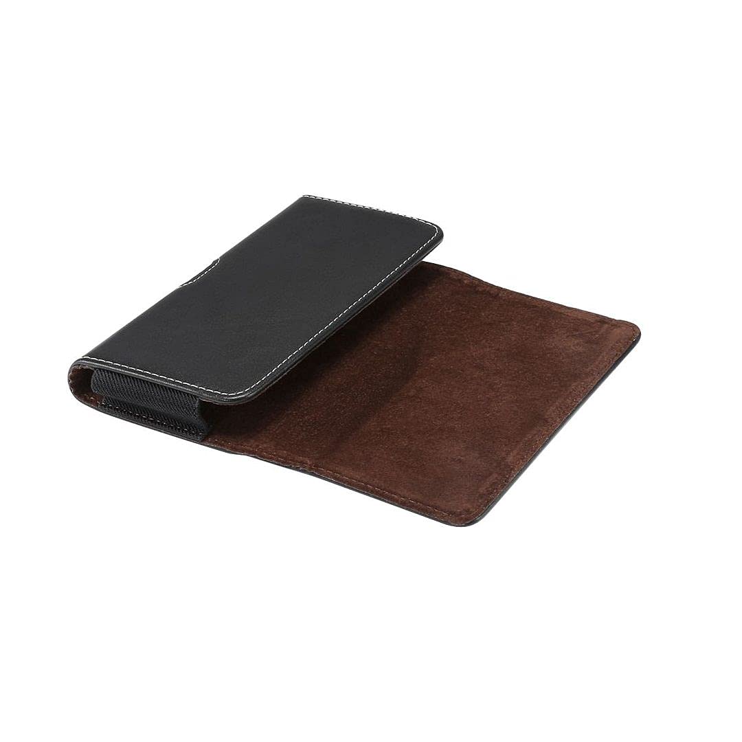 Holster Horizontal Leather with Belt Loop pour Huawei P20 Pro - Black