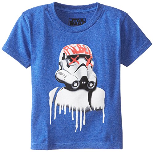 STAR WARS Boy's 2-7 Rebel Stormed, Royal Heather, X-Small