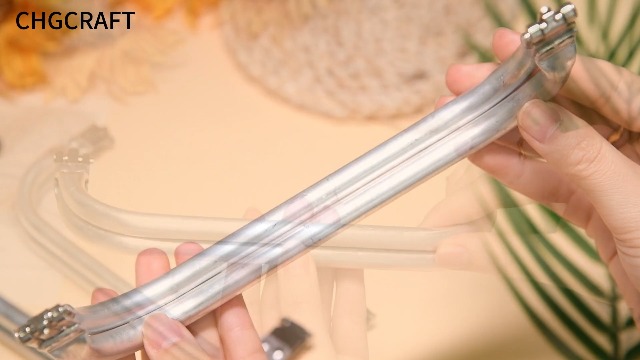 2 Cadres De Sac à Main En Aluminium 200 Mm Avec Fermoir à Baiser - Cadre Tubulaire Carré Pour Sacs DIY