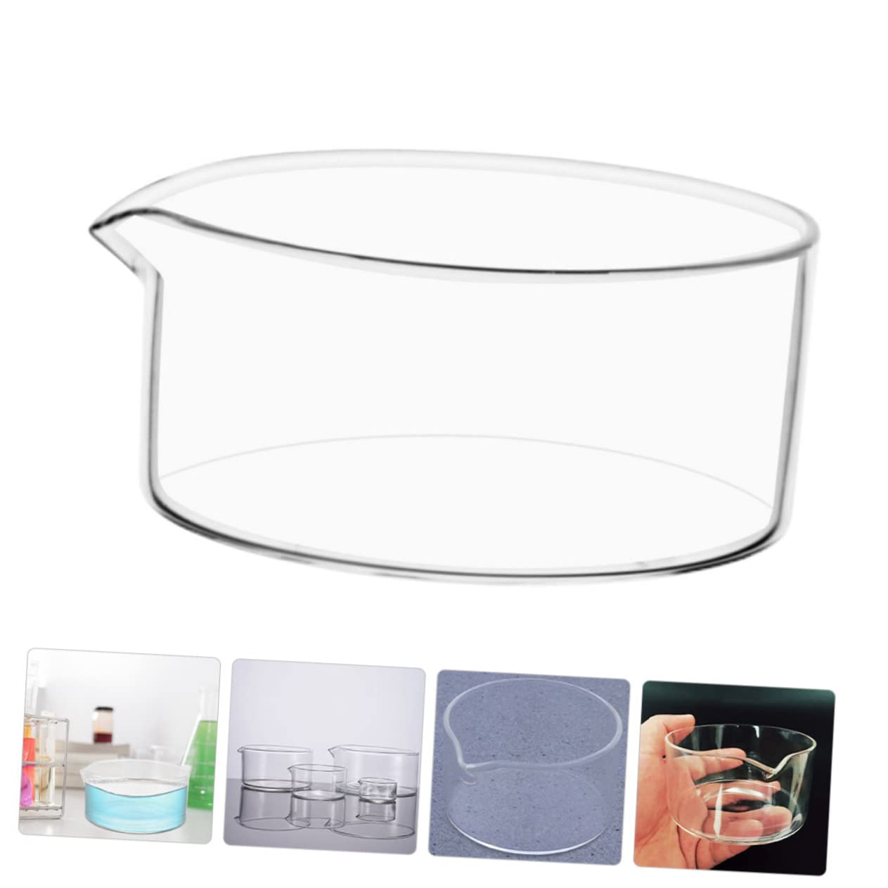 3 Stück Glas-Kristallisationsschale Labor-Petri-Labs Verdunstungsbecken Mischschale Schüssel Kristallisationskultur-Auslauf Zubehörschalen Die Werkzeuge Laborschale