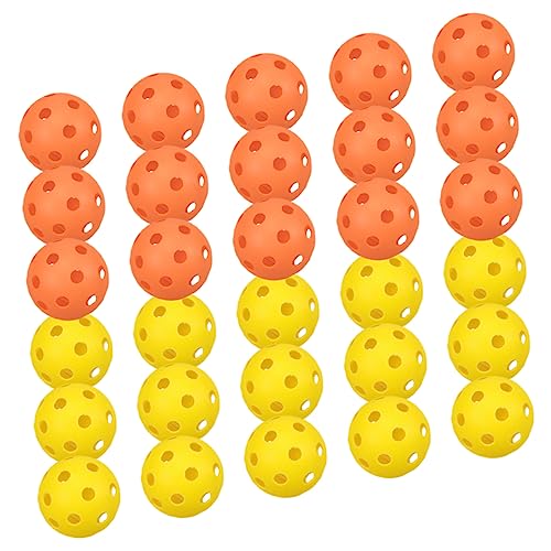 VICASKY 1set Perforated Golf Practice Balls for Training Hollow Design for Balanced Flight for All Skill Levels Durable Lightweight Golfing Balls 30pcs