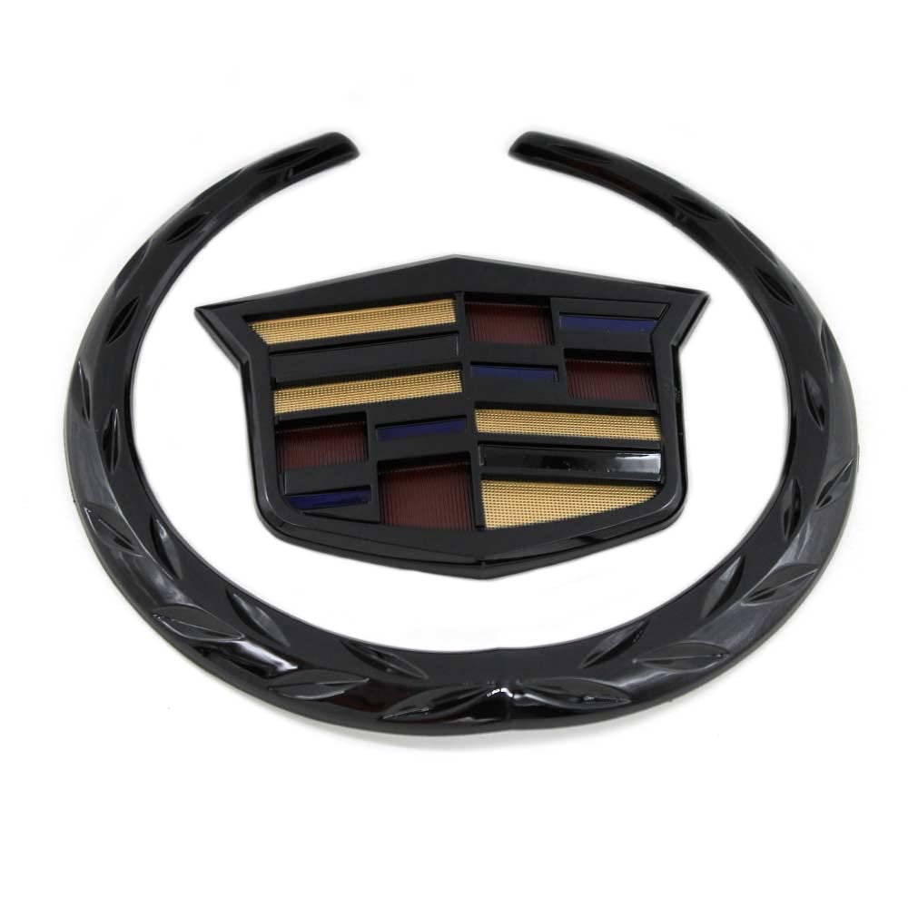Buy Fit Cadillac Front Grille Emblem Hood Badge Logo Chrome Color