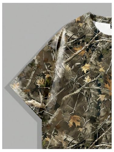GORGLITTER Men's Camo T Shirt Y2K Jersey Oversized Crewneck Short Sleeve Summer Vacation Tee Tops4