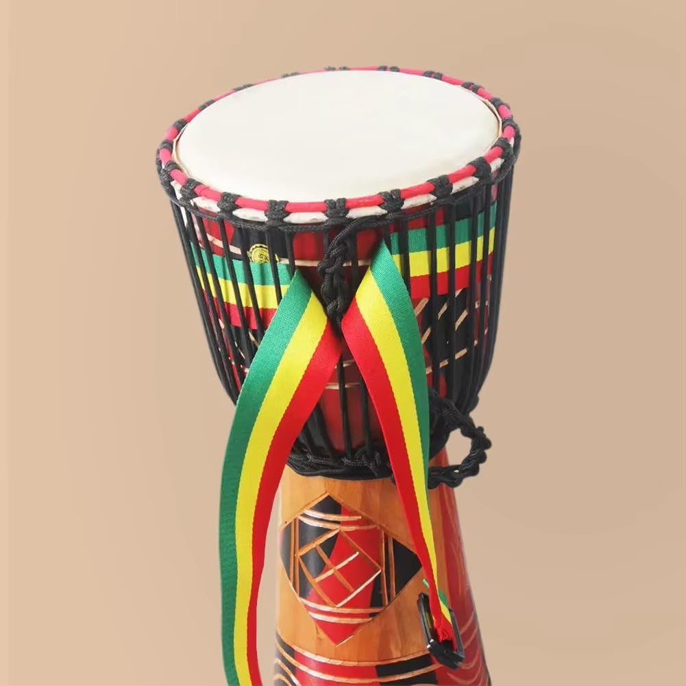 Afrikanischer Trommelgurt, 2 Stück Tragbarer Afrikanischer Handtrommelgürtel, Afrikanischer Djembe-Schultergurt Für Bühnenauftritte, Musikinstrumentenzubehör