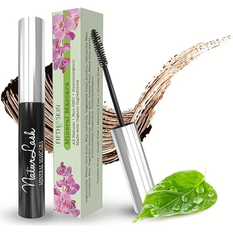 Fifth & Skin NATURLASH Natural Mascara (BROWN) - Hypoallergenic Mascara for Sensitive Eyes – Vegan & Cruelty Free Mascara – Gluten Free - Paraben Free - Nourish, Lengthen & Thicken Cover