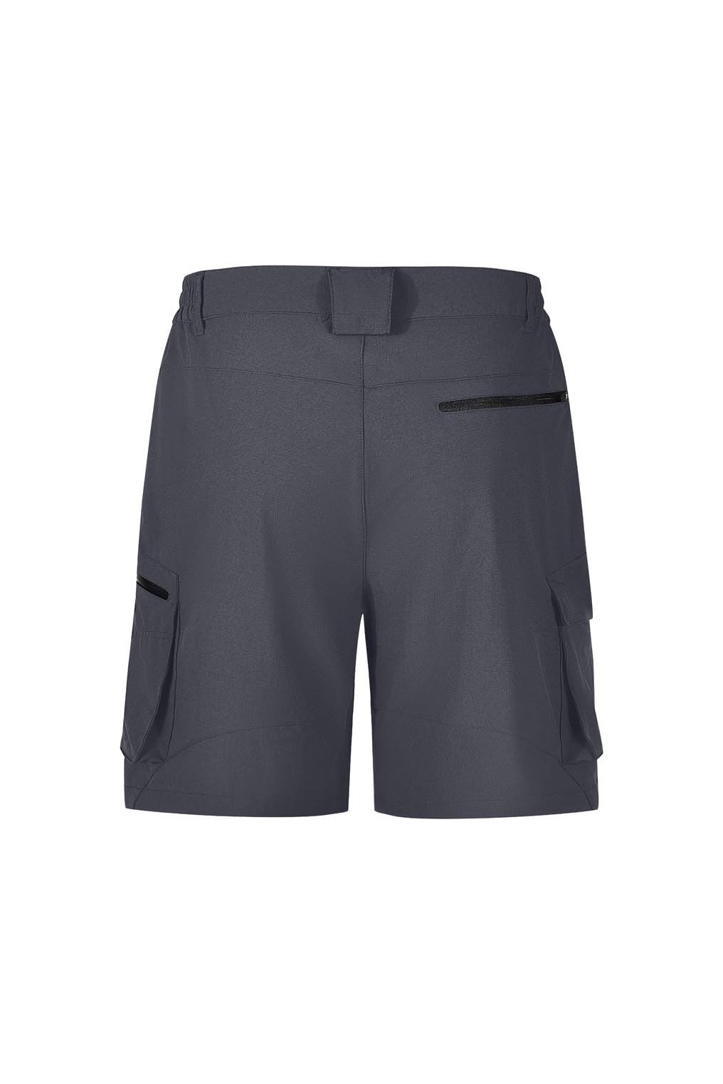 Tansozer Pantalones cortos de verano para hombre, de secado rápido, pantalones cortos elásticos, bermudas, pantalones deportivos para exteriores, trekking, senderismo, gris, S