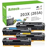 Aztech CLT-406S CLT 406 Toner Cartridge Replacement for Samsung Xpress SL-C410W Xpress C460FW C460W C410W CLP-365W CLP365W CLX-3305FW Toner Printer -(4 Pack - CLT-K406S CLT-C406S CLT-M406S CLT-Y406S