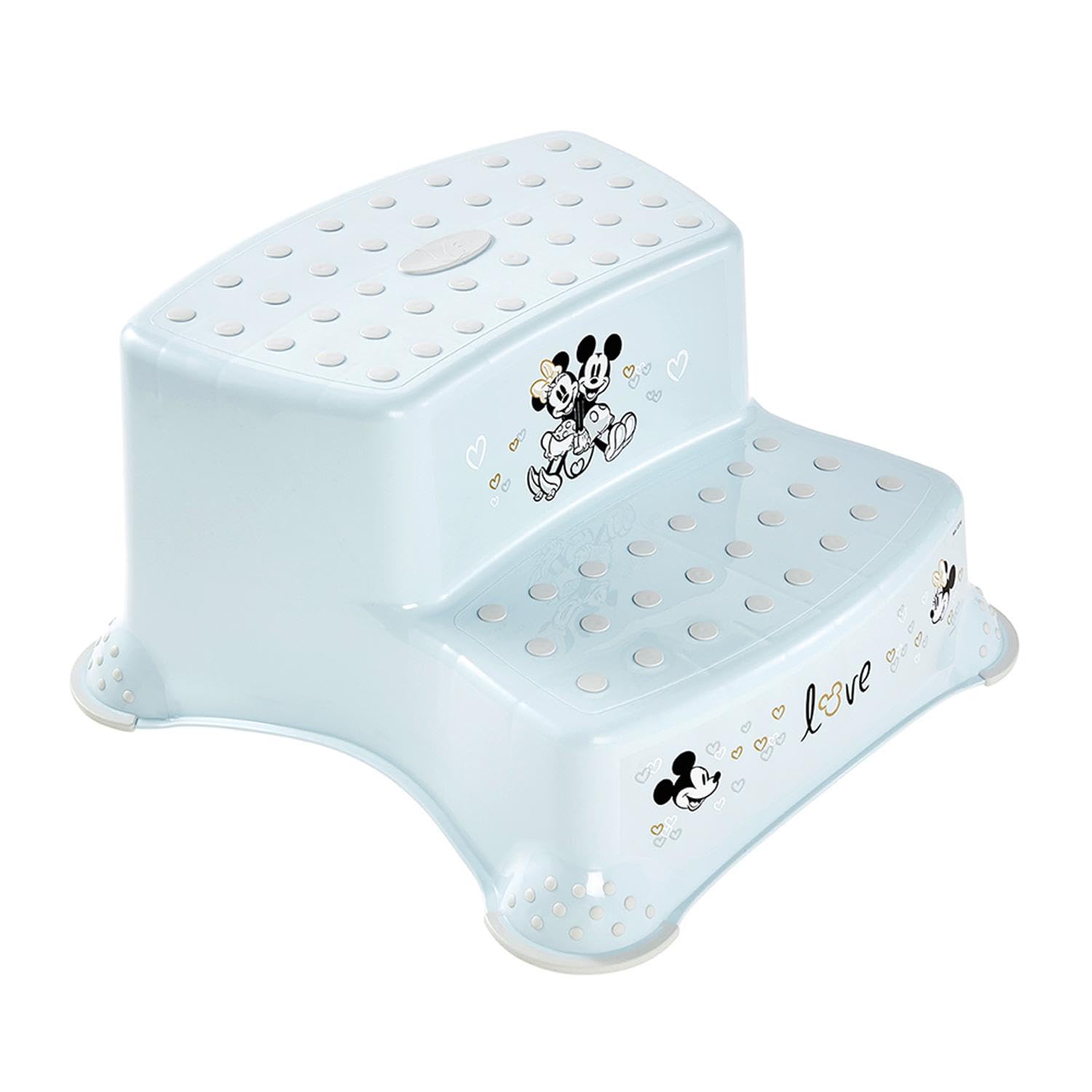 keeeper Micky Two-step step stool, From approx. 3 to approx. 14 years, Anti-slip function, Igor, Sky blue — image 1