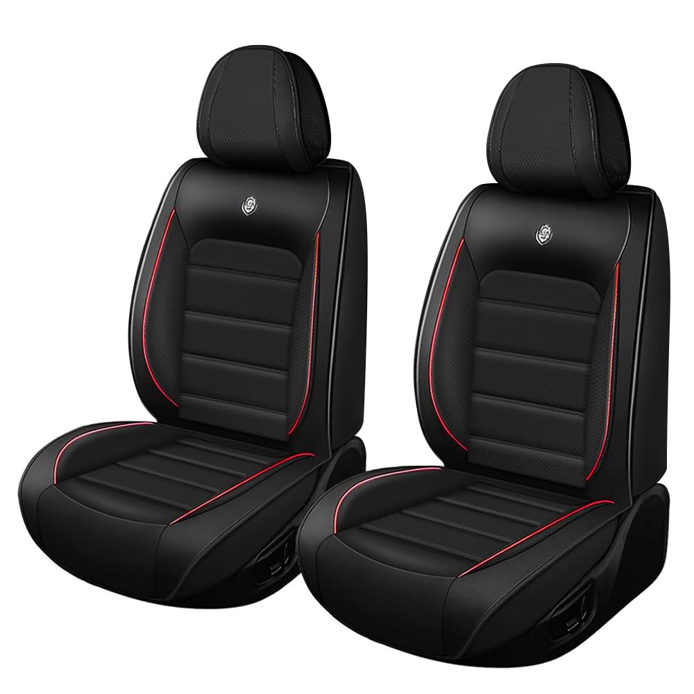 Leather Car Seat Covers for Mitsubishi Mirage 2014-2024,Waterproof Soft Seat Covers,Interior Accessories Seat Covers Protector Airbag Compatible(2pcs