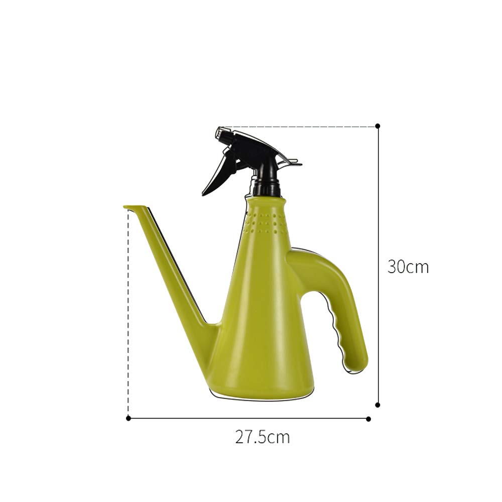Layboo Watering Can and Spray Dual-use Watering Can for Indoor Plants Thickening PP Watering Sprayer Bottle (green)