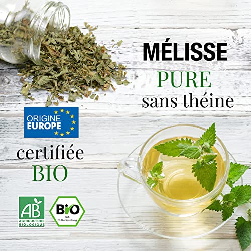 ORIGEENS TISANE MELISSE BIO 100gr | Tisane Digestive Relaxante | Infusion Mélisse Bio - Organic Lemon Balm Tea – vue 2
