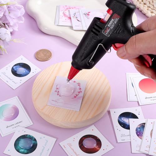 CRASPIRE 90Pcs 4 Styles Wax Seal Stamp Illustrated Card Wreaths Starry Sky Multi-Color Storage Paper Sealing Wax Stamps Storage Collection Label Card Wax Seal Accessories Tools - Image 3