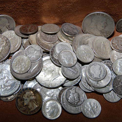 USA 90% Silver 50c Coin Lot - Five Dimes or Two Quarters - Out of Circulation - United States Mint