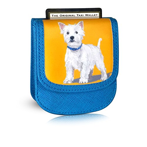 Taxi Wallet® TW95-WESTIE Soft Vegan Non-leather, Compact, Front Pocket Folding Wallet - For Cards, Bills, ID (Men & Women)