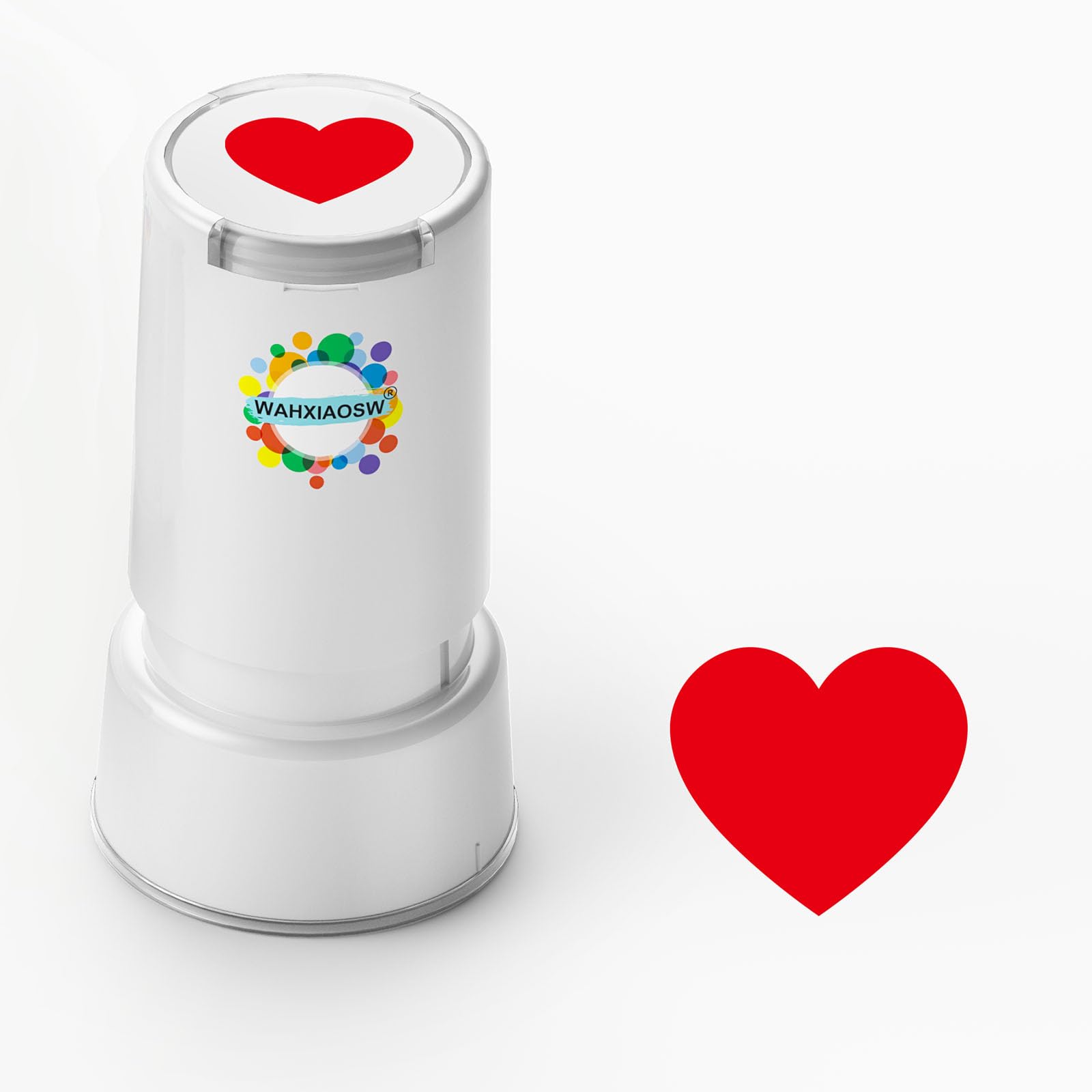 Self-Inking Heart Stamp for Teachers, Hand Stamps for Events and Classroom, Teacher Stamps for School, Greeting Cards, and Scrapbooks (Heart) — image 1