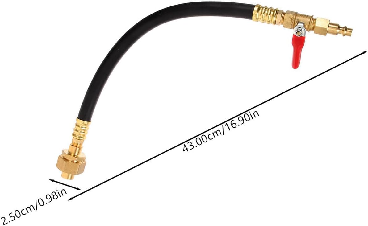 Rv Winterizing Water Line Adapter with Shut-Off Valve, Quick Connect Blowout Hose Fitting Kit 2 Sets for Rv Plumbing Protection in Winter