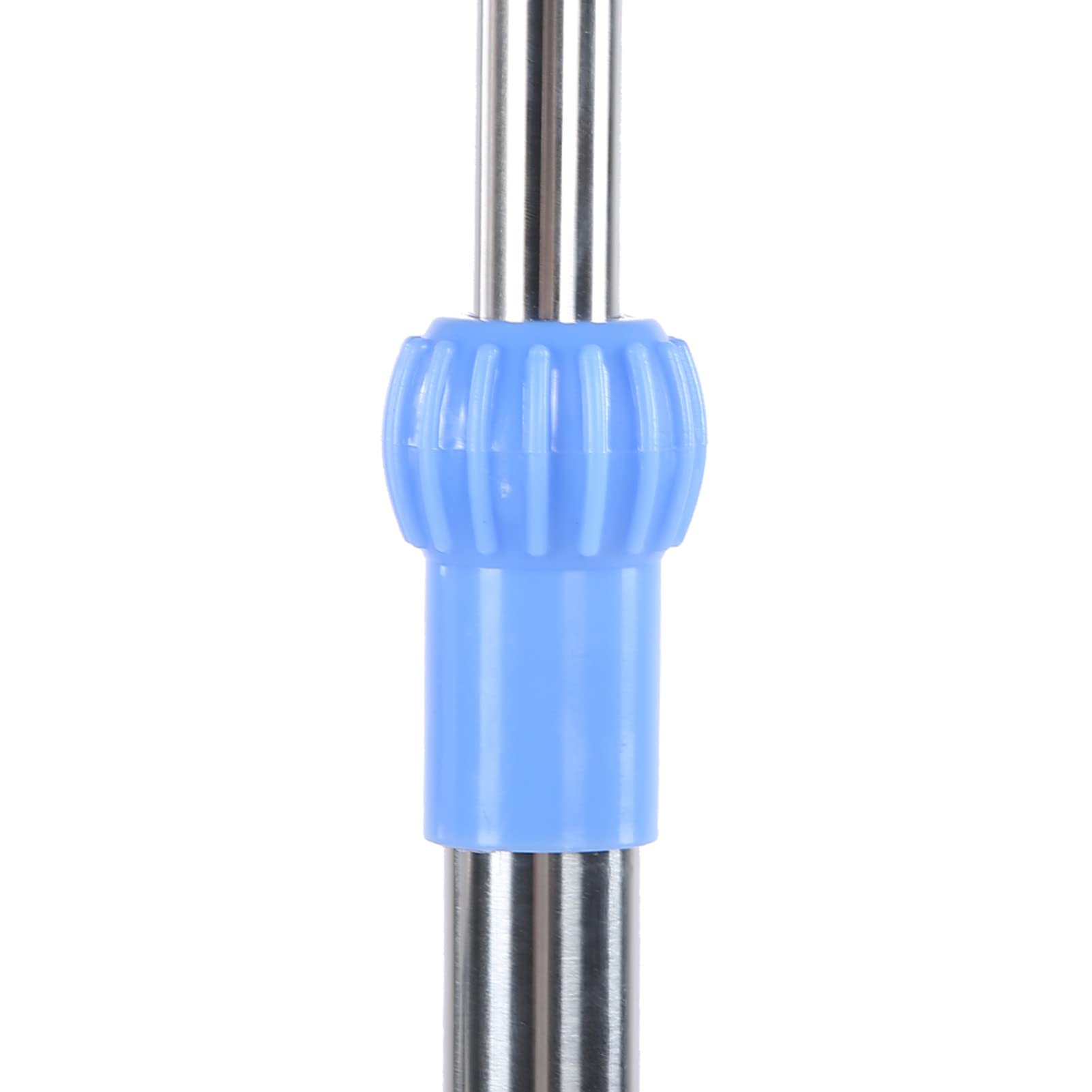 AYNEFY Support Intraveineux Portable en Acier Inoxydable, Support de Sac, pour Perfusion Intraveineuse Réglable, Hauteur Réglable de 109-200 cm, avec 2 Crochets 3 Roues