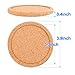 Cork Coasters for Drinks Absorbent Set 10 PCS, 3.9