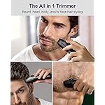 ATEEN Beard Trimmer Kit for Men Cordless Hair Mustache Trimmer Hair Cutting Groomer Kit Precision Trimmer Waterproof USB…