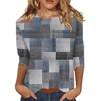 Camice Donna Blusa Elegante Rock T-Shirt Donna Basic Sportivo Curvy Lavoro Team Bride Simpatica Running Invernali Sportive Termiche Maglia a Maniche Tre Quarti Offerte del Giorno Blu Scuro L