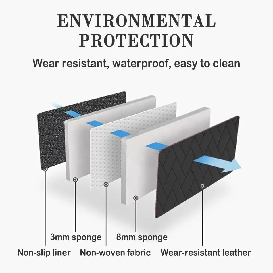Tapis de protection de coffre pour Tesla Model Y Juniper en cuir imperméable