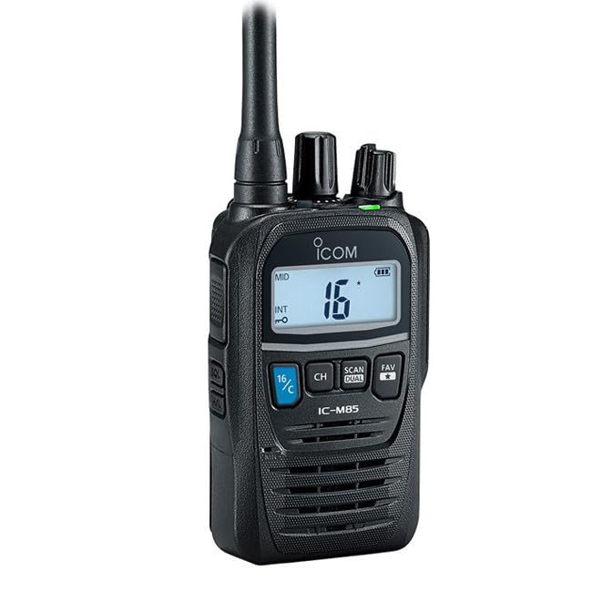 ICOM Nuevo 2024 - IC-M85E - EMISORA PORTÁTIL Marina VHF IP67-5W
