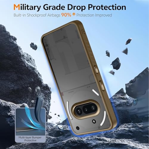 Image of KARWAN️ Shockproof Back Case Cover for Nothing 3A | Camera Protection Bump |Shockproof Back Case Cover for Nothing 3A - Brown