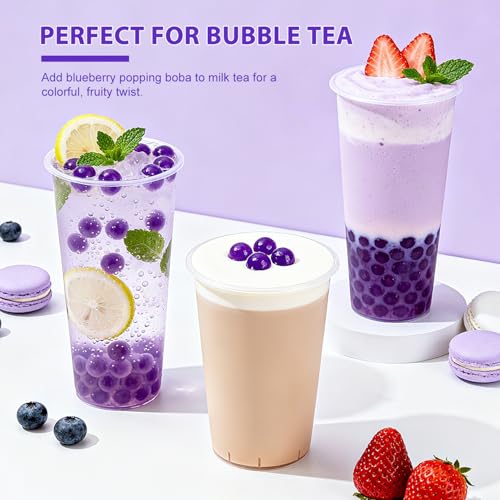Image of Soeos Blueberry Popping Boba Pearls, 2.6 LB (1.2kg)