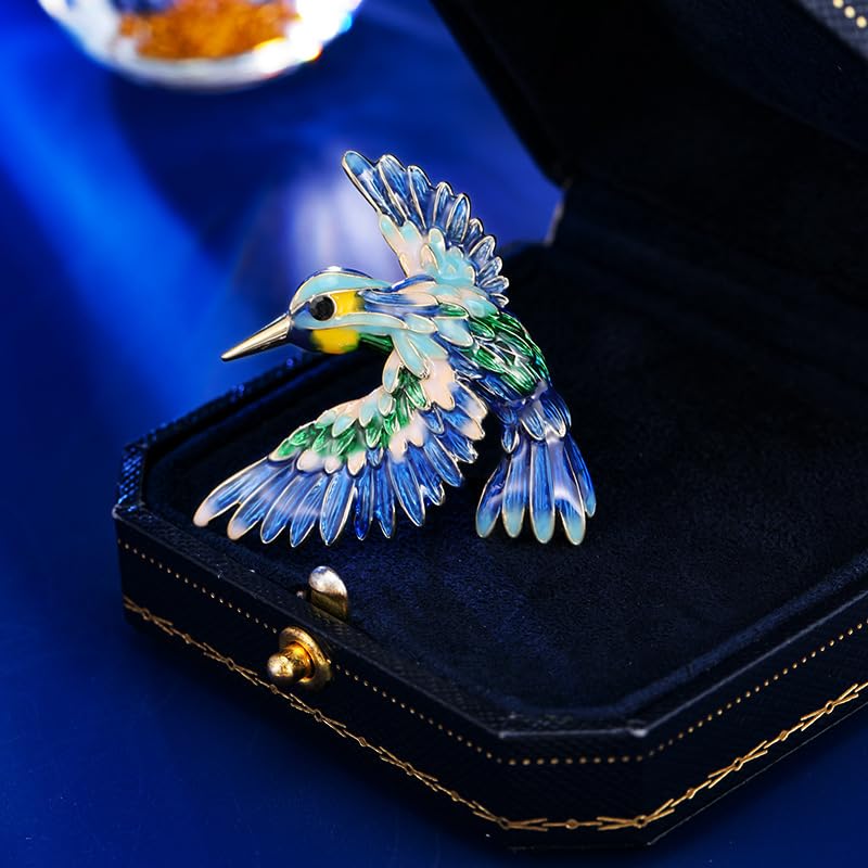 Image of Animal Bird Brooch Pins for Women Rhinestone Lapel Pin Accessories Blazer Dress Denim Jacket Birthday Wedding Jewelry Gifts