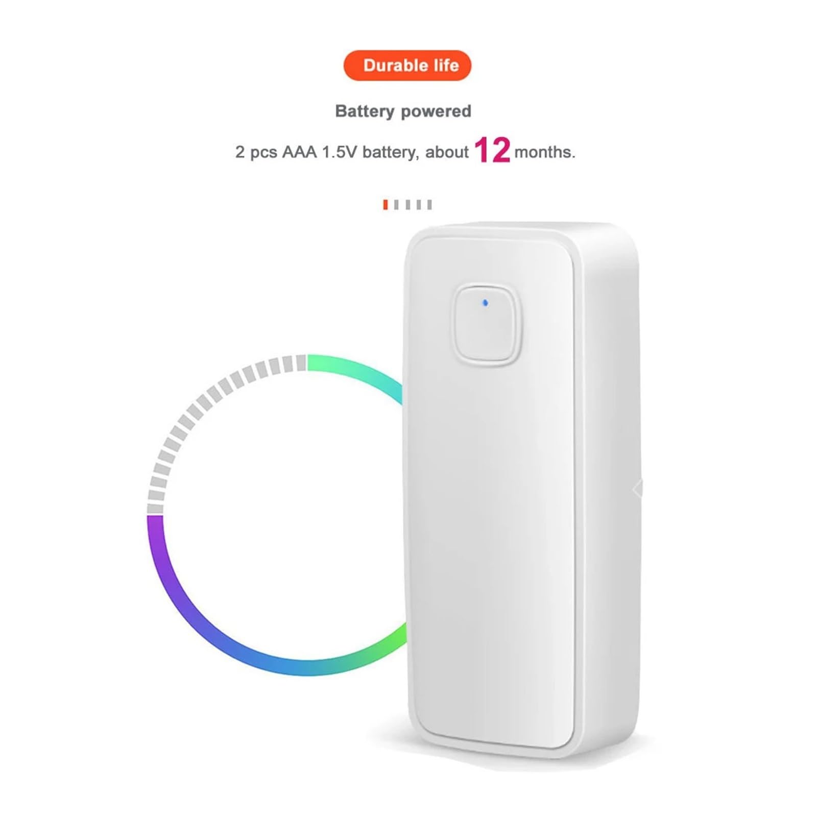 Tuya-Sensor de puerta inteligente, Detector inalámbrico de ventana abierta y cerrada, alerta de notificación por aplicación, alarma de seguridad, compatible con Alexa(4PCS)