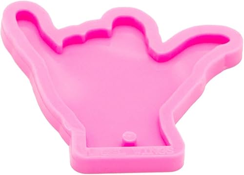 Miniatura 3 de Molde de silicona súper brillante con forma de manos lindas para bricolaje, collar, colgante, joyería, llavero, molde, lenguaje "You", molde de