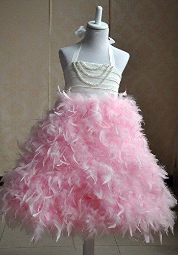 PAPOOSE Pink Feather Frock : Amazon.in 