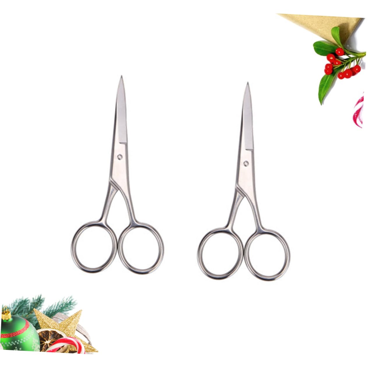 6pezzi Pz Forbici Acciaio Inossidabile Per Rifinitura Barba e Sopracciglia Per Barber Shop e Uso Domestico Design Elegante e Resistente Con Massima Precisione