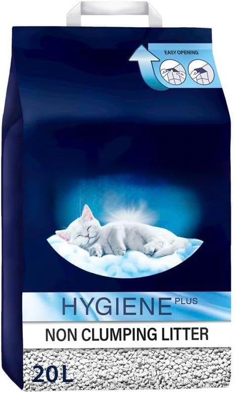CAT LITTER Hygiene Plus Natural Cat Litter β 20L, Non-Clumping, Odour Control, For All Life Stages