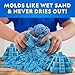 National Geographic 6 Lb. Moon Sand Combo Pack - 2 Lbs. Each of Blue, Purple and Natural Play Sand with Castle Molds - A Fun No Mess Sensory Activity (Amazon Exclusive)