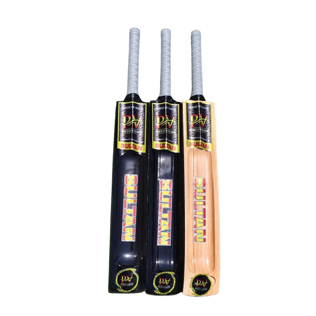 Pitch Vision Sultan Edition | Cricket Bat for Hard Tennis | Kashmiri Willow-image-45