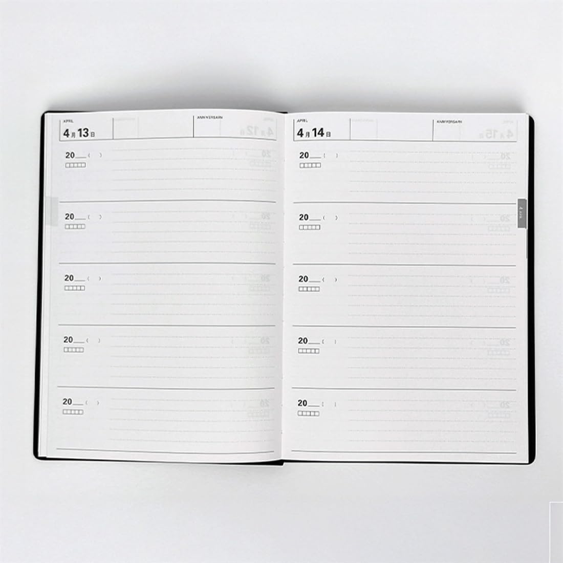 MARK'STYLE 5-Year Journal – Undated Mindful Diary for 5 Years of Entries with Goal Tracker, Memory & Photo Pages, and Inspirational Quotes (Navy)