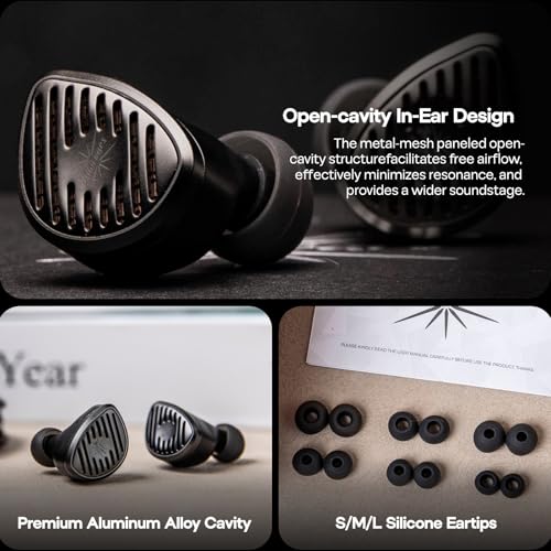 Image of Linsoul Kiwi Ears Septet in Ear Monitor, 1DD + 4BA + 1 Planar + 1 PZT Quadbrid IEM Earphones, HiFi Wired Earbuds, Gaming Earbuds with 3.5mm /4.4mm Modular Cable for Musicians Audiophiles