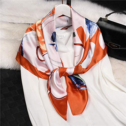 Carré de soie de 90cm accessoire haut de gamme - 4