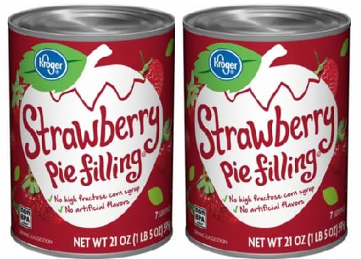 Strawberry Pie Filling & Topping (Pack Of 2 Cans) 21 oz. Each