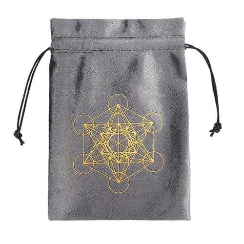 Borsa per tarocchi in flanella con coulisse per dadi borsa portaoggetti per gioielli rune sacchetti organizzatori per e Ztd12