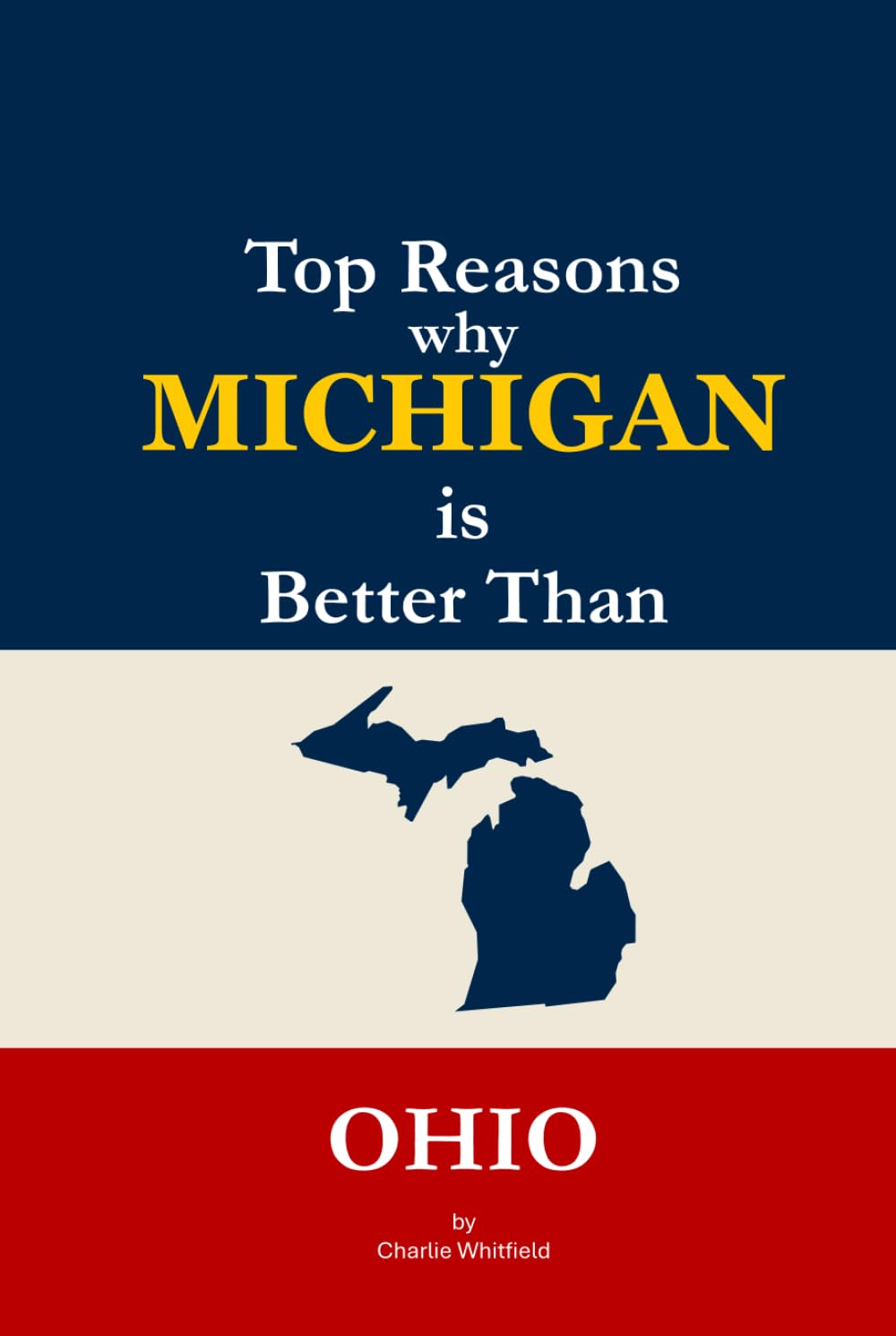 Top Reasons why Michigan is Better Than Ohio: A Blank Gag Book of Humor, Pride, Trash Talk & Rivalry Gift for Fans, Friends & Family of why Michigan is Better Than Ohio (The Better Than Series)      Hardcover – January 2, 2026