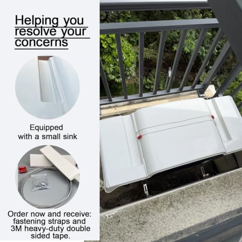 Funda para aire acondicionado exterior impermeable protector para condensador de CA minisplit 6