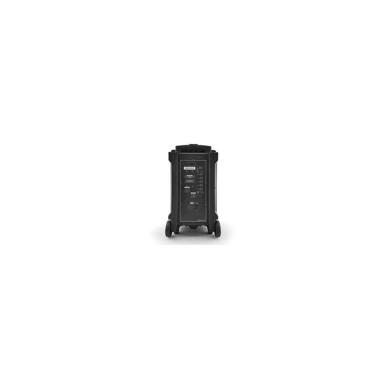 Enceinte Mobile 700W Sono Active KARAOKE DJ 12" Autonome Batterie LED RVB +2 Micros VHF +Fil USB/Bluetooth - LedWood Boostar1400