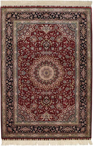 Nain Trading China Seide Hereke 184x123 Orientteppich Teppich Braun Handgeknüpft China