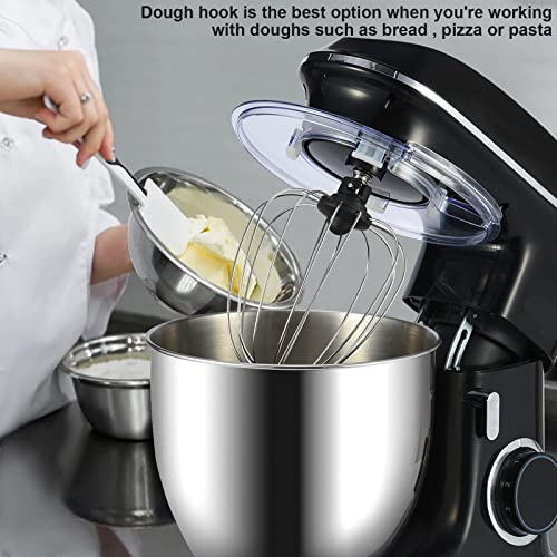 Küchenmaschine Rührmaschine,Knetmaschine 1500W, Teigmaschine Rührmaschine mit 6.5 L Edelstahl Schüssel 6… – Bild 5