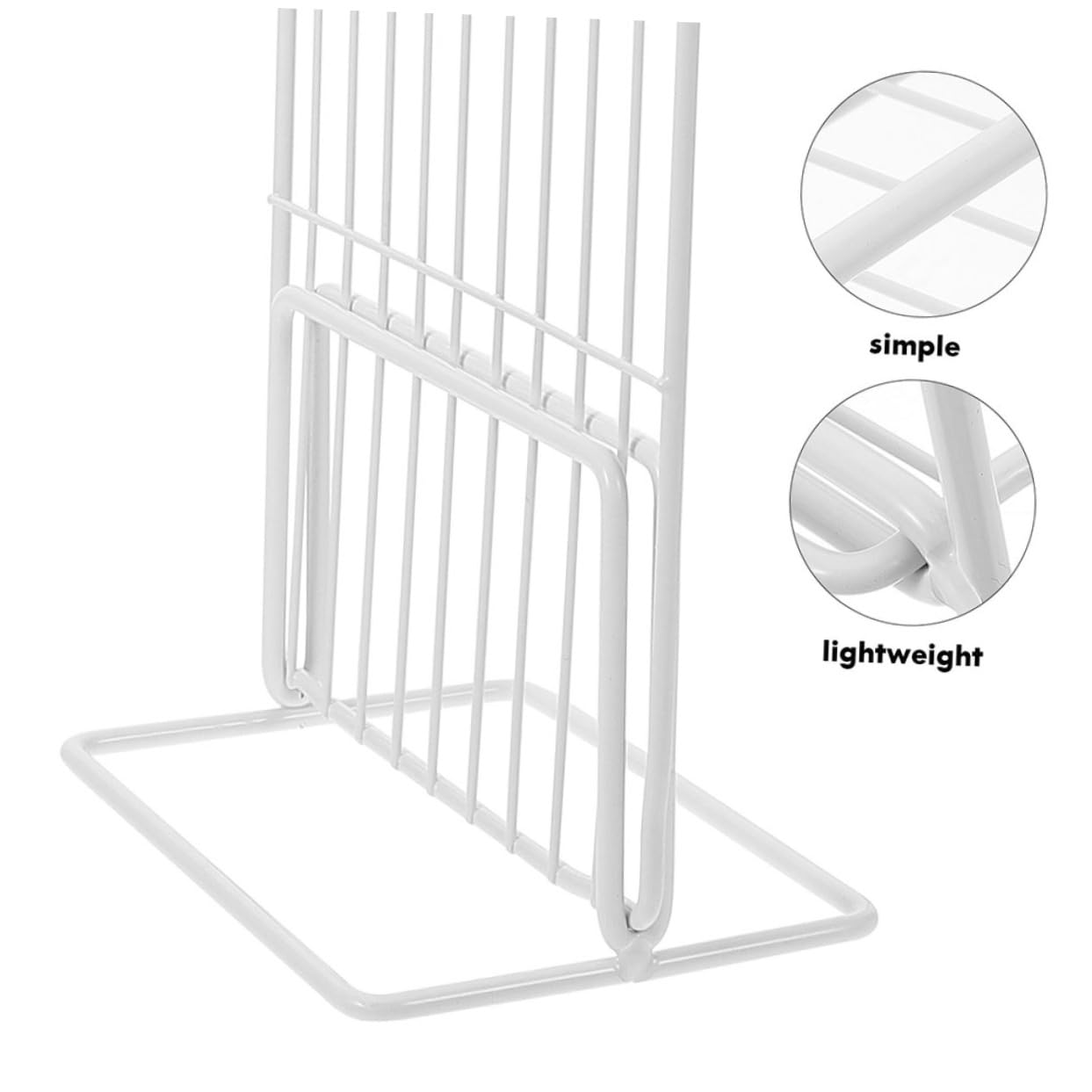 TOPBATHY Divisori per Scaffale Frigorifero 2 Pezzi in Ferro Bianco Resistente per Organizzatore Frigo e Congelatore per Case e Negozi Alimentari